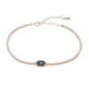 Latelita Evil Eye Tennis Bracelet Turquoise Rosegold