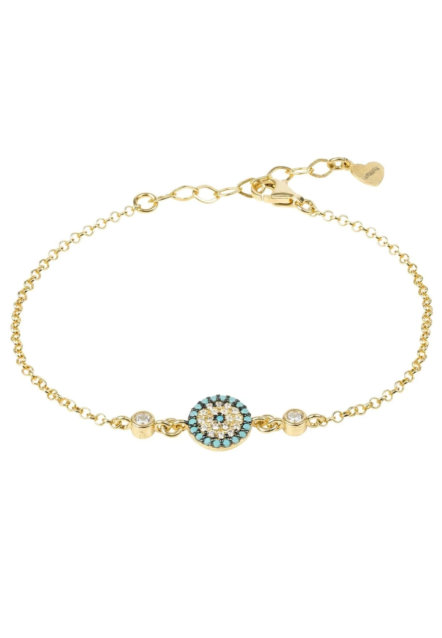 Latelita Evil Eye Turquoise Blue Gemstone Bracelet Gold 1 Latelita Evil Eye Turquoise Blue Gemstone Bracelet Gold