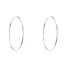 Latelita Extra Large Silver Hoop Earrings