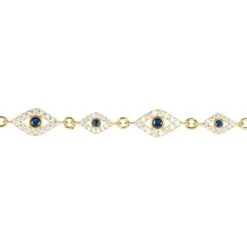 Latelita Eye Sparkling Tennis Bracelet Gold 7 Latelita Eye Sparkling Tennis Bracelet Gold -Ornavique Sales eye sparkling tennis bracelet gold 455507