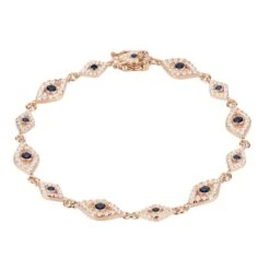 Latelita Eye Sparkling Tennis Bracelet Rosegold