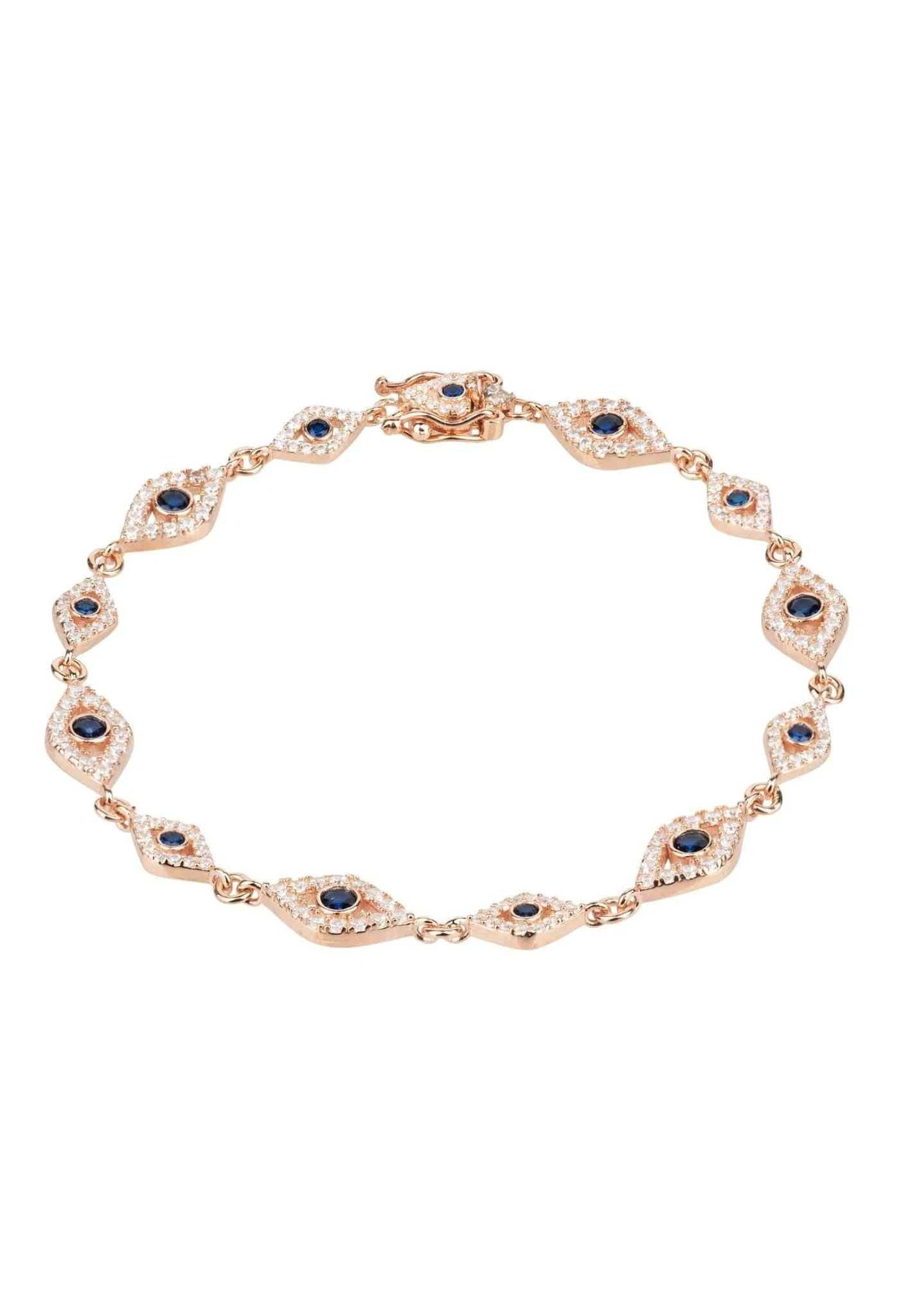 Latelita Eye Sparkling Tennis Bracelet Rosegold 1 Latelita Eye Sparkling Tennis Bracelet Rosegold