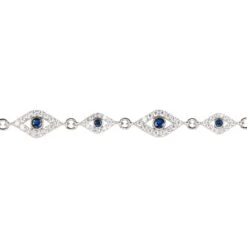 Latelita Eye Sparkling Tennis Bracelet Silver -Ornavique Sales eye sparkling tennis bracelet silver 688745