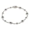 Latelita Eye Sparkling Tennis Bracelet Silver