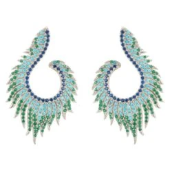 Latelita Flame Earrings Cold Ice Silver