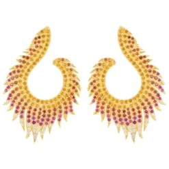 Latelita Flame Earrings Golden Fire Gold