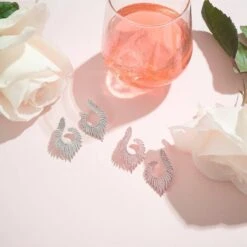 Latelita Flame Hoop Earrings Silver -Ornavique Sales flame hoop earrings silver 913636