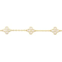 Latelita Flower Clover Triple Bracelet Gold 6 Latelita Flower Clover Triple Bracelet Gold -Ornavique Sales flower clover triple bracelet gold 810687