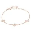 Latelita Flower Clover Triple Bracelet Rosegold