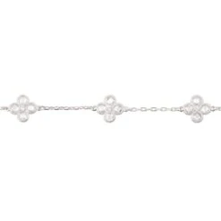 Latelita Flower Clover Triple Bracelet Silver -Ornavique Sales flower clover triple bracelet silver 683518