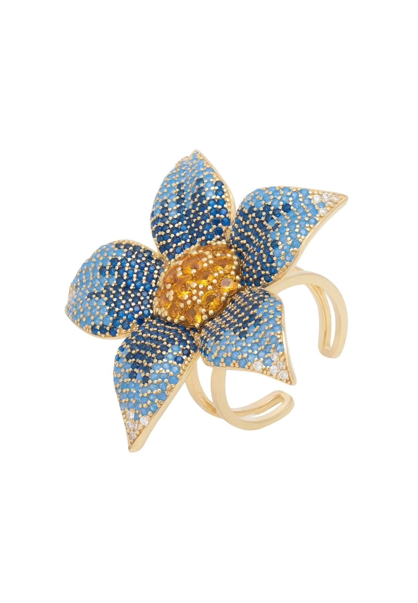 Latelita Forget Me Not Flower Ring Gold 1 Latelita Forget Me Not Flower Ring Gold
