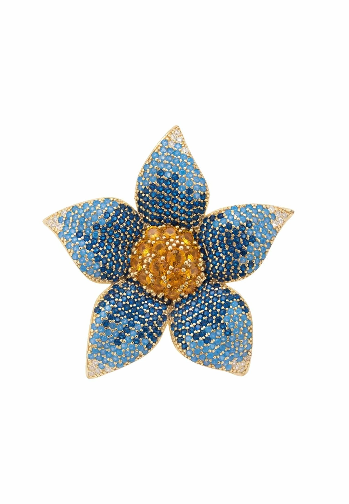 Latelita Forget Me Not Flower Ring Gold 4 Latelita Forget Me Not Flower Ring Gold - Image 4