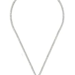 Latelita Garbo Oval Gemstone Tennis Necklace Paraiba Tourmaline Silver -Ornavique Sales garbo oval gemstone tennis necklace paraiba tourmaline silver 670147