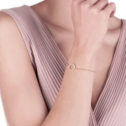 Latelita Halo Sparkling Circle Bracelet Rosegold -Ornavique Sales halo sparkling circle bracelet rosegold 232826