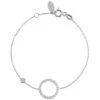 Latelita Halo Sparkling Circle Bracelet Silver