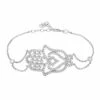 Latelita Hamsa Large Hand Of Fatima Bracelet Silver