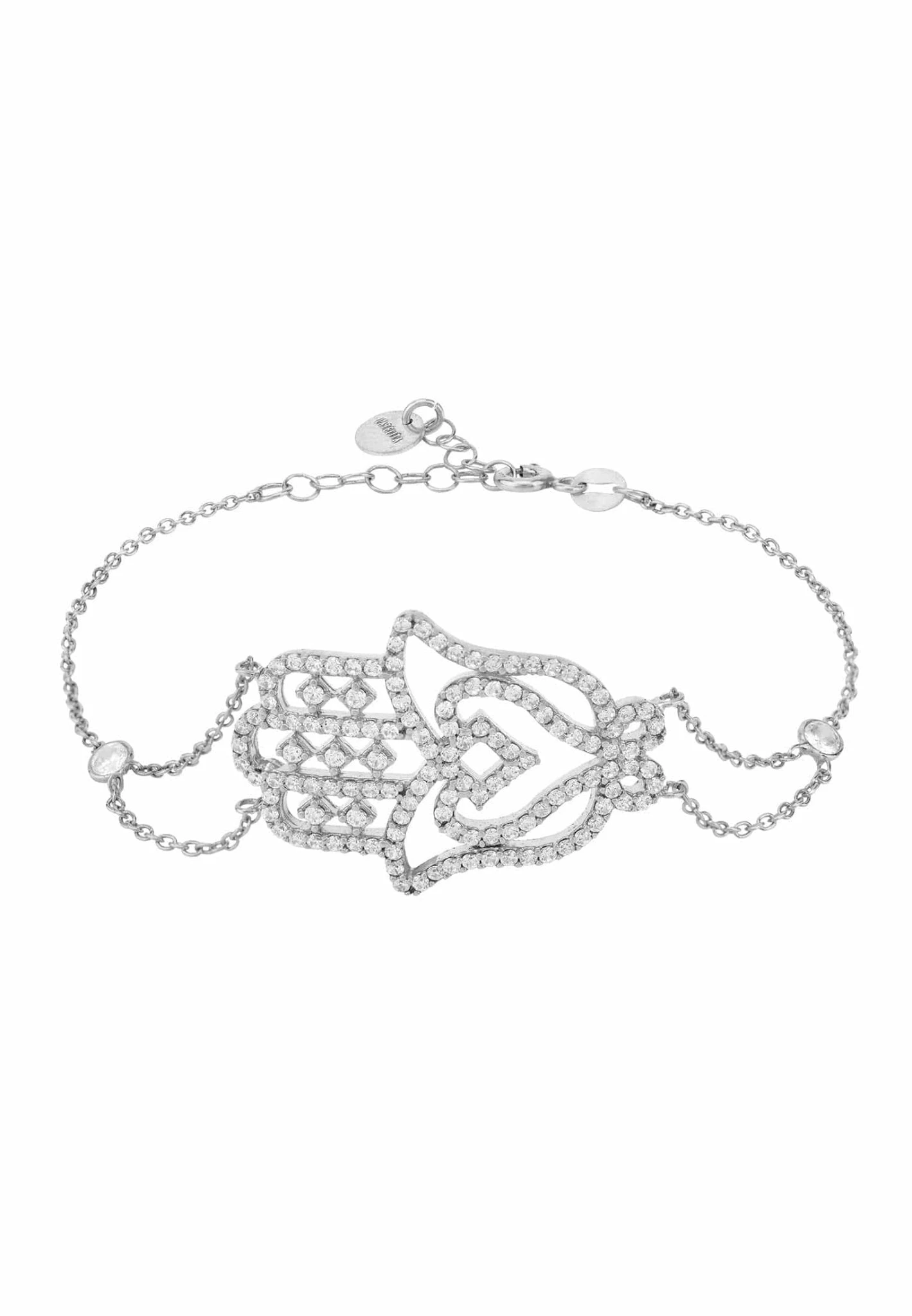 Latelita Hamsa Large Hand Of Fatima Bracelet Silver 1 Latelita Hamsa Large Hand Of Fatima Bracelet Silver