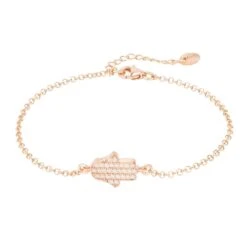Latelita Hamsa Lucky Charm Bracelet Rosegold