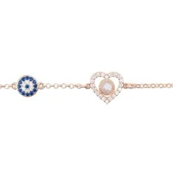Latelita Heart Evil Eye Bracelet Rosegold -Ornavique Sales heart evil eye bracelet rosegold 197634