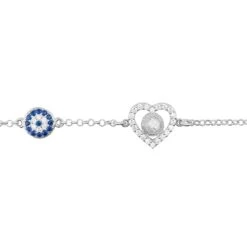 Latelita Heart Evil Eye Bracelet Silver 6 Latelita Heart Evil Eye Bracelet Silver -Ornavique Sales heart evil eye bracelet silver 946766