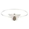 Latelita Honey Bee Bangle Bracelet Silver