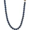 Latelita Honey Bee Lapis Lazuli Gemstone Long Necklace Gold