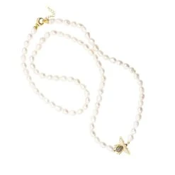 Latelita Honey Bee Pearl Gemstone Long Necklace Gold -Ornavique Sales honey bee pearl gemstone long necklace gold 245085