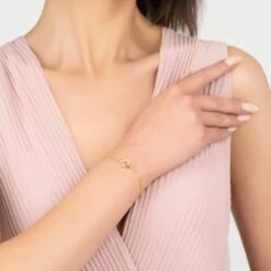 Latelita Horseshoe And Shamrock Bracelet Gold -Ornavique Sales horseshoe and shamrock bracelet gold 423281