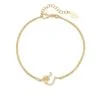 Latelita Horseshoe And Shamrock Bracelet Gold