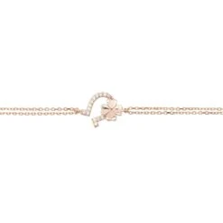 Latelita Horseshoe And Shamrock Bracelet Rosegold -Ornavique Sales horseshoe and shamrock bracelet rosegold 125478