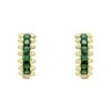 Latelita Huggie Hoop Earrings Emerald Gold