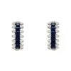 Latelita Huggie Hoop Earrings Sapphire Silver