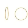 Latelita Large Metallic Hoop Earrings Gold