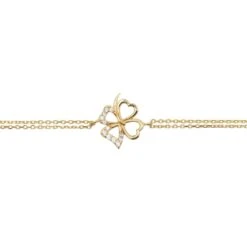 Latelita Lucky Shamrock Clover Bracelet Gold -Ornavique Sales lucky shamrock clover bracelet gold 349820