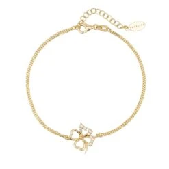 Latelita Lucky Shamrock Clover Bracelet Gold