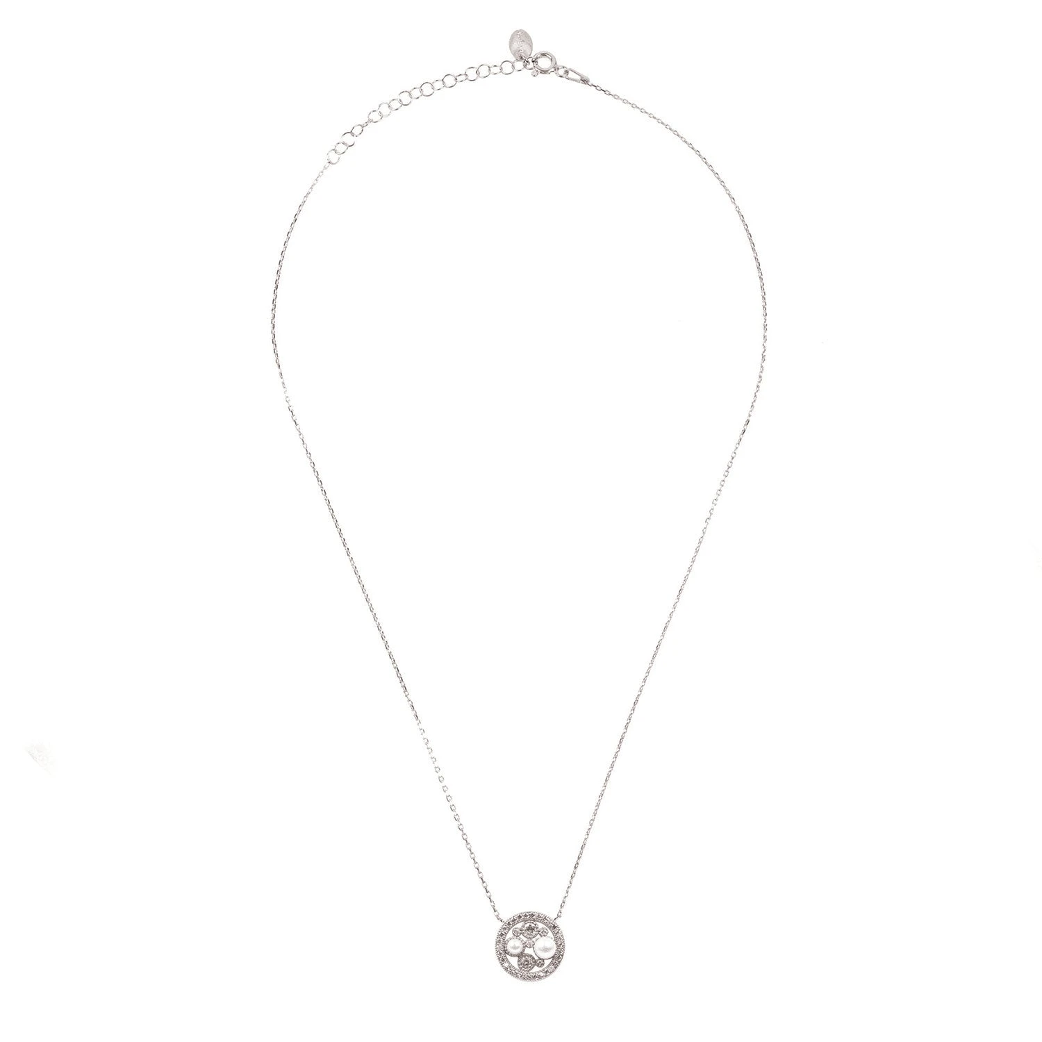 Latelita Lulu White Pearl Silver Pendant Necklace 3 Latelita Lulu White Pearl Silver Pendant Necklace - Image 3