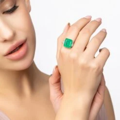 Latelita Margaret Cocktail Ring Silver Colombian Emerald 8 Latelita Margaret Cocktail Ring Silver Colombian Emerald -Ornavique Sales margaret cocktail ring silver colombian emerald 606655