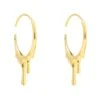 Latelita Melted Drip Hoop Earrings Gold