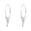 Latelita Melted Drip Hoop Earrings Silver