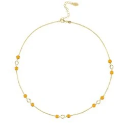 Latelita Milan Link Gemstone Necklace Gold Citrine 7 Latelita Milan Link Gemstone Necklace Gold Citrine -Ornavique Sales milan link gemstone necklace gold citrine 530728
