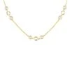 Latelita Milan Link Gemstone Necklace Gold Rose Quartz