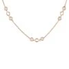 Latelita Milan Link Gemstone Necklace Rose Gold Rose Quartz