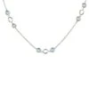 Latelita Milan Link Gemstone Necklace Silver Blue Topaz