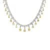 Latelita Monroe Gemstone Statement Necklace Lemon Topaz Silver