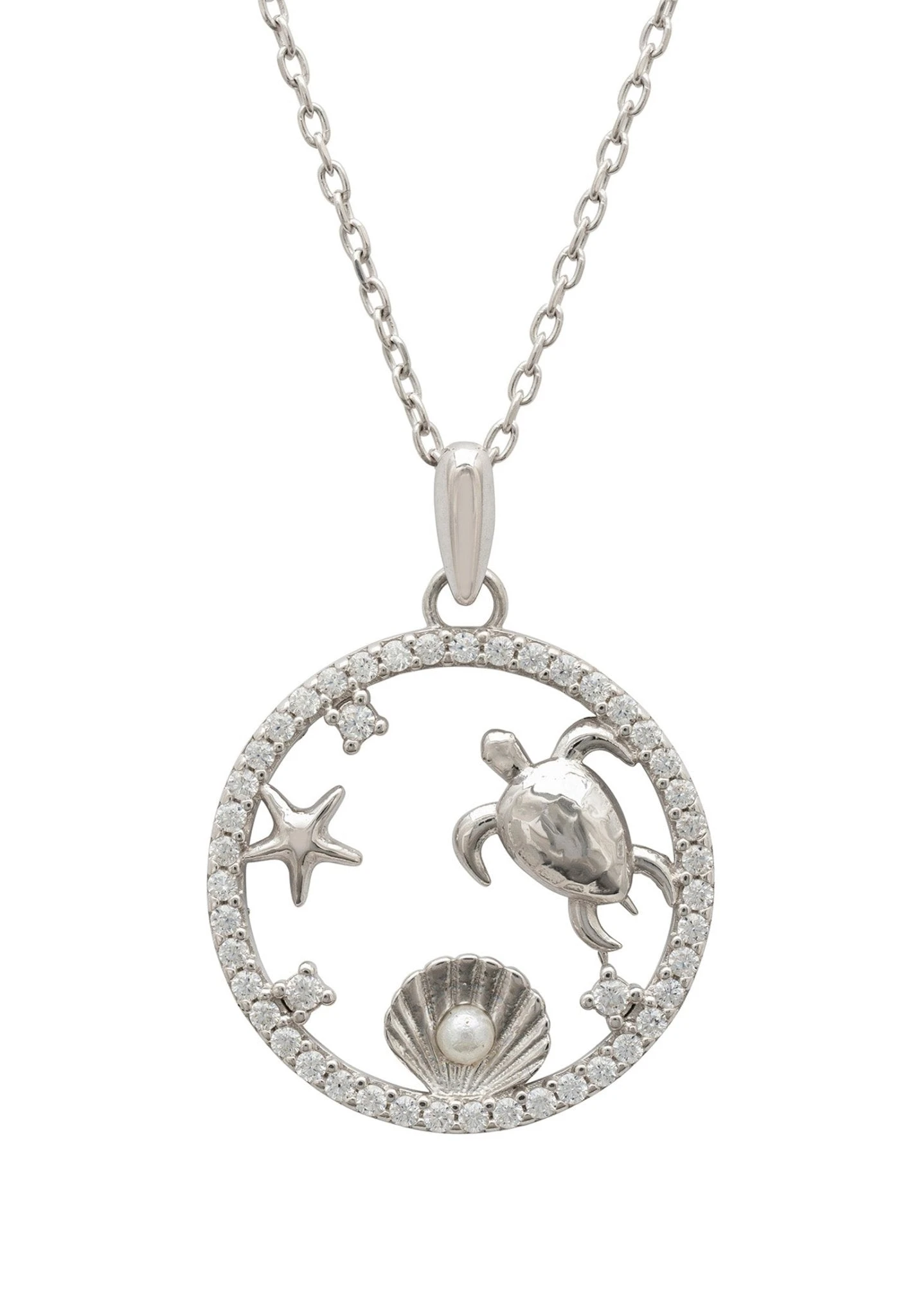 Latelita Oceania Pendant Necklace Silver 1 Latelita Oceania Pendant Necklace Silver