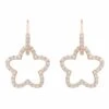 Latelita Open Blossom Hoop Earrings Rosegold