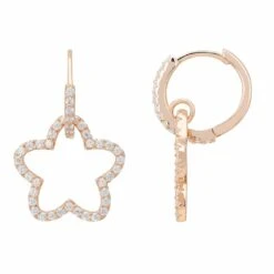 Latelita Open Blossom Hoop Earrings Rosegold -Ornavique Sales open blossom hoop earrings rosegold 981817