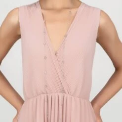 Latelita Open Clover Long Gemstone Necklace Silver Rose Quartz -Ornavique Sales open clover long gemstone necklace silver rose quartz 187739