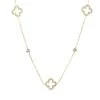 Latelita Open Clover Long Necklace Gold