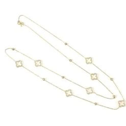 Latelita Open Clover Long Necklace Gold 7 Latelita Open Clover Long Necklace Gold -Ornavique Sales open clover long necklace gold 520909